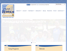 Tablet Screenshot of campdewolfe.org